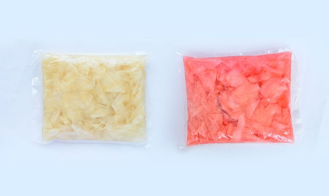 Suishi Ginger packed in bags